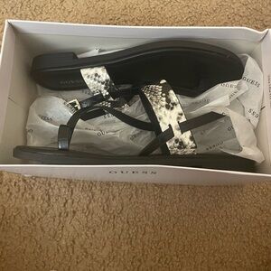 GUESS Snakeskin and Black Women's Sandals